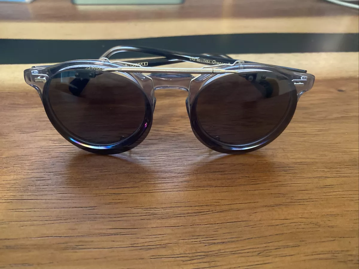 Used OLIVER PEOPLES GREGORY PECK OV 5186 1484 47-23 Round Workman Grey