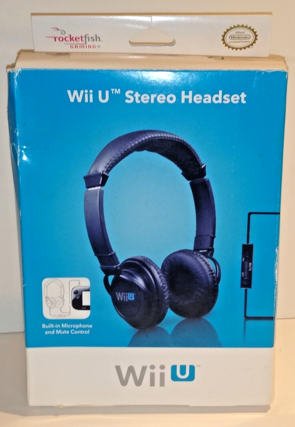 Nintendo Wii U Stereo Headset Rocketfish Gaming Headset with microphone