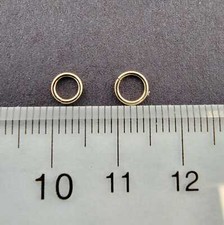 14K Gold-Filled Jump Rings, Open Split, 20 Gauge, 4Mm 5Mm - 25 Pcs for Jewelry