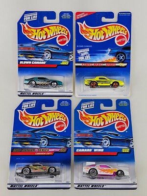 4x Lot Chevy Camaro Blown #1083 #559 Z28 #018 Wind #599 Hot Wheels