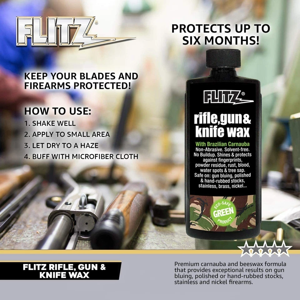 FLITZ RIFLE Y PISTOLA WAXX 7,6 OZ / 225 ML BOTELLA GW02785 (VER VIDEO) Foto 3 de 4