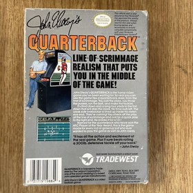 BOX ONLY - NINTENDO NES - John Elway's Quarterback !!