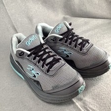 GDEFY Gravity Defyer Shoes Womens Gray Blue Goga Mat VersoShock Sneaker Mesh