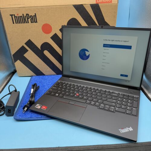 Lenovo ThinkPad E16 Gen 1 16" Laptop, AMD Ryzen 7 7730U, 40GB RAM, 1TB PCIe SSD