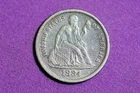 ESTATE FIND 1884 Seated Liberty Dime #M8911