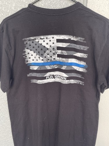 Flow grown T-shirt Honor Our fallen heroes size medium Blk Short Sleeve - Picture 6 of 8