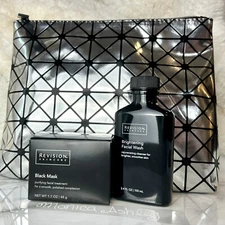 Revision Skincare Set | Brightening Wash & Pore Purifying Mask + Travel Bag, New