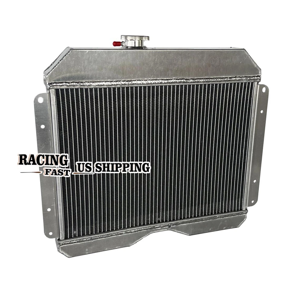 Radiador de aluminio para Jeep Truck Willys Chevy 1949-1964 cambio de motor 1950 1951 52 Foto 4 de 4