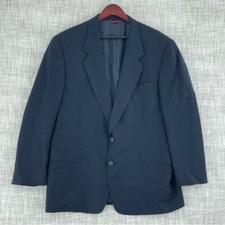 Hart Schaffner Marx Mens Size 44R Black wool blazer 1849