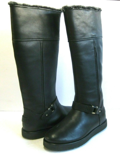 UGG Black Classic Berge Tall Nappa 