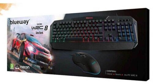 jeu bundle pack pc neuf blister clavier blueway + jeu wrc 8 - Bild 1 von 1