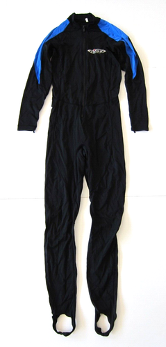 Tilos Scuba Dive Blue Black Stretch One Piece Full Length Skin Suit Women Medium - Picture 11 of 11