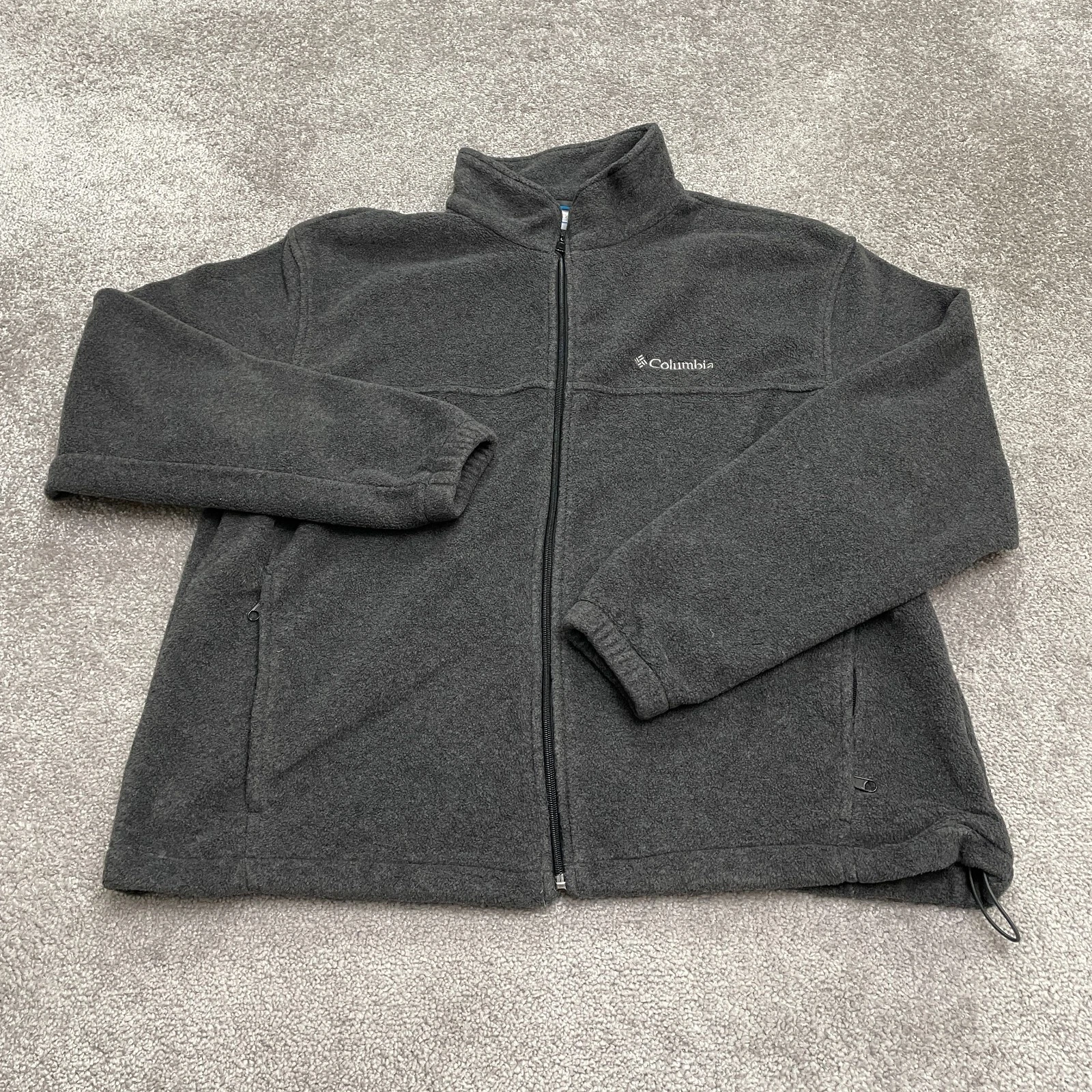 Columbia Steens Mountain Fleece Jacket Mens XL Dark Gray Full Zip Outdoor Hiking