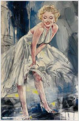 Marilyn by Lucille Lee Mini Poster - 11.5 x 17.5 inches - Laminated