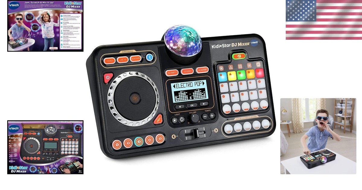 美品！！　簡単DJ Kidi+Star DJ Mixer 完動品 Amazon.com: VTech Kidi Star DJ Mixer : Toys & Games
