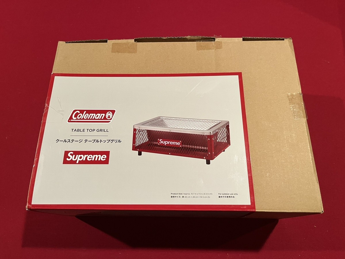 Supreme Coleman Charcoal Grill SS23 Red – Tabletop BBQ + Carrying