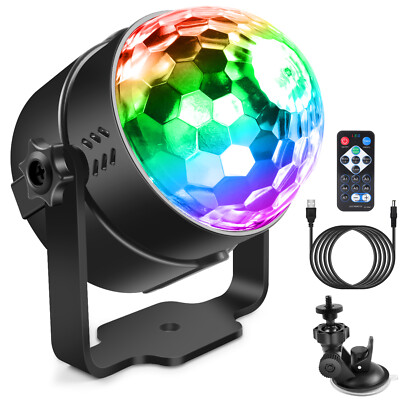 DJ Disco Light, Small Stage Lights 5 In 1 DJ Lights With - Foto 10