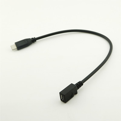 USB 3.1 Type C Male to Micro USB 2.0 Female Jack Cable for Macbook Mobile Phone