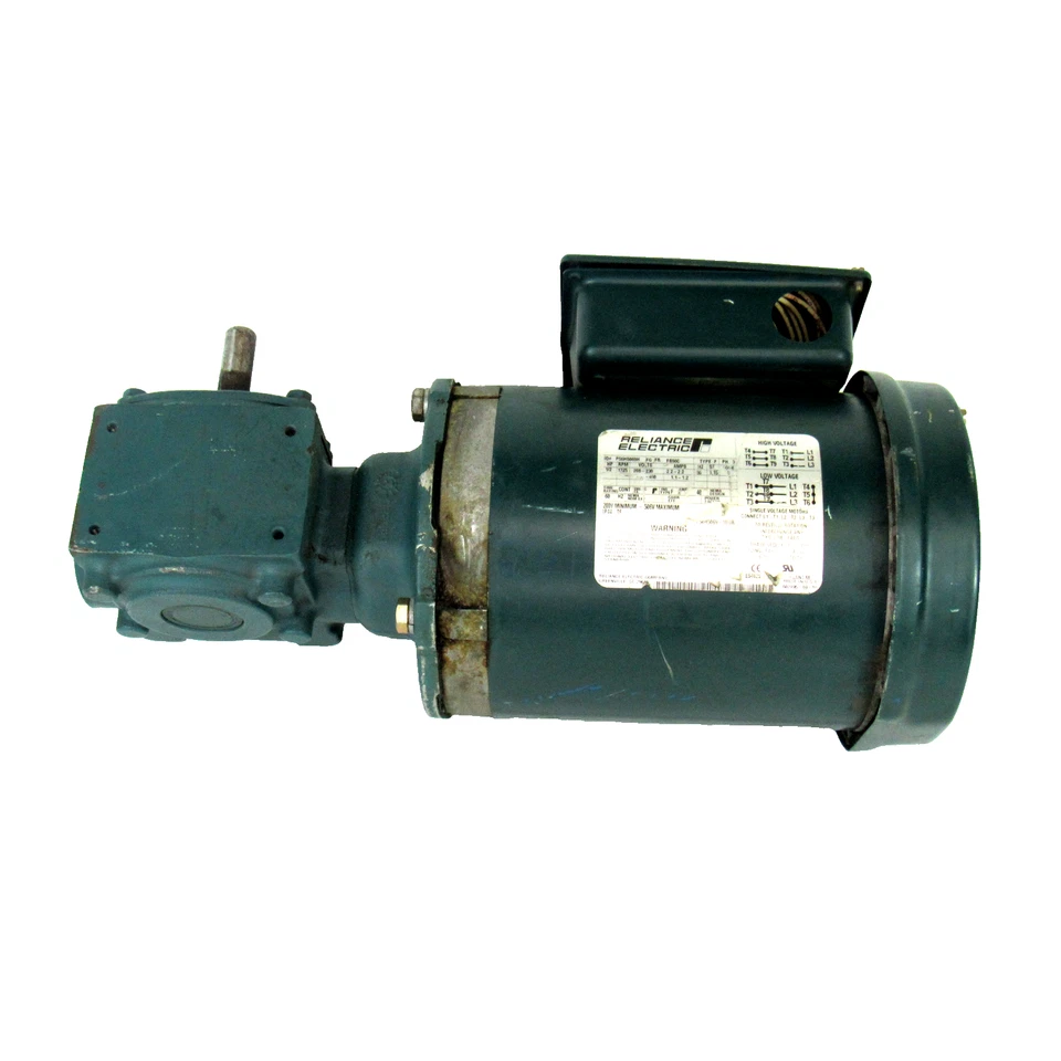 Reliance P56H5069H Electric Motor, 208/480V, 1/2 HP w/ 13Q05L56 Gear Reducer - Image 3 of 4