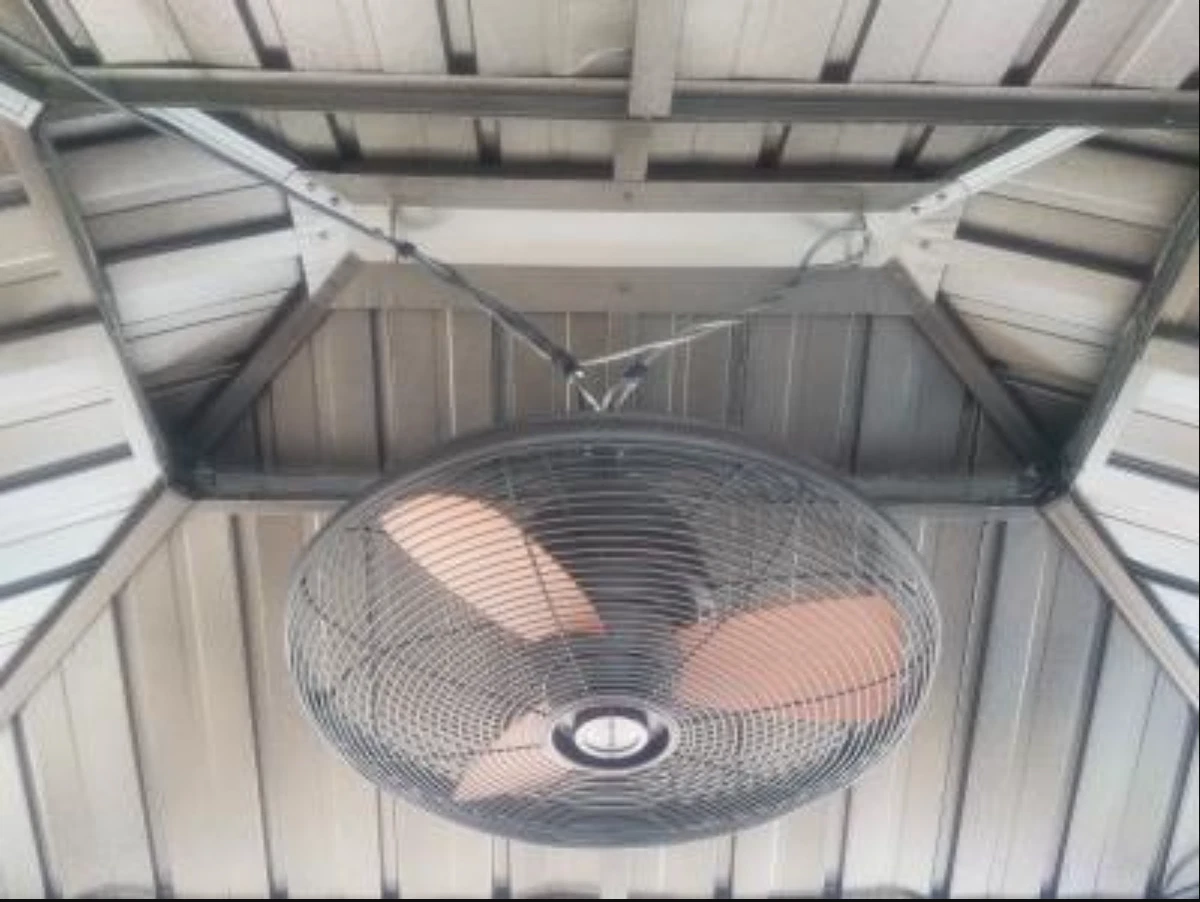 How To Hang A Ceiling Fan In Gazebo Shelly Lighting