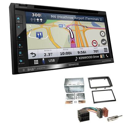 Kenwood Navigation Apple CarPlay für Fiat Ducato ab 2006 schwarz gerade Kante
