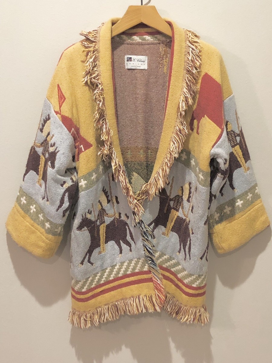 Clair Designs Lew Magram Sweater OS Vintage Western Native