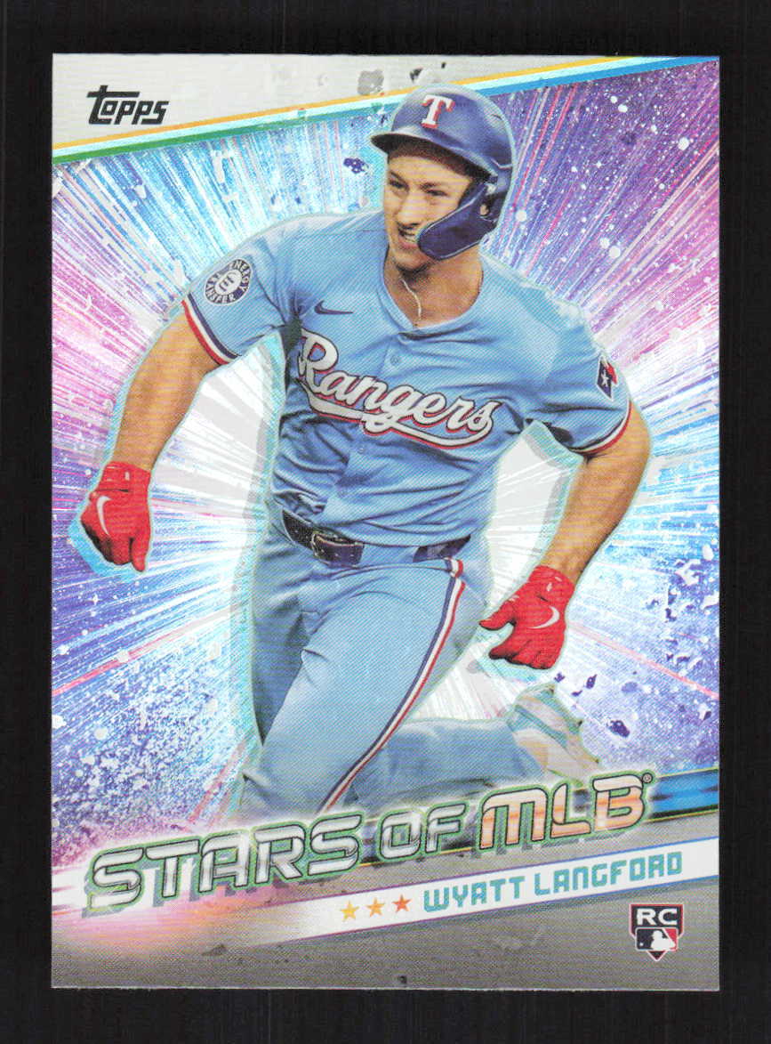 Wyatt Langford 2024 Topps Update Stars of MLB Texas Rangers #SMLB
