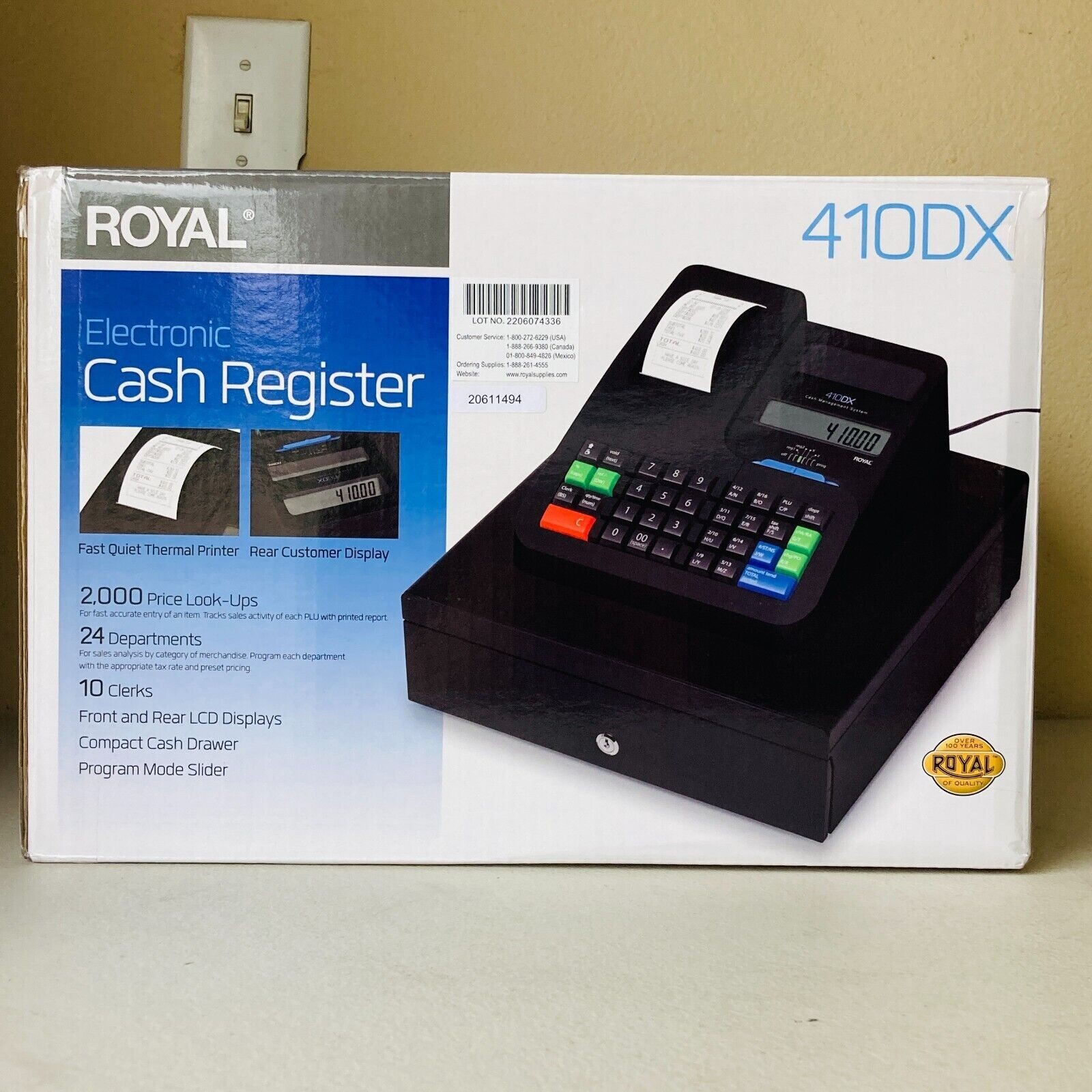 Royal Electronic Cash Register 410DX eBay