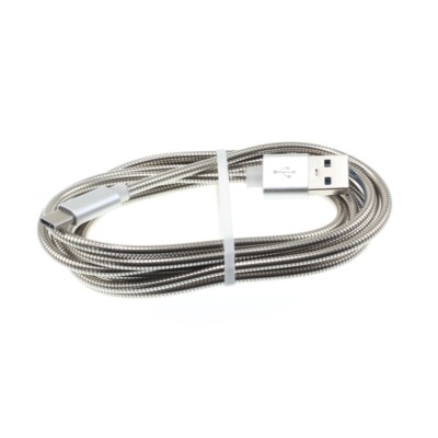 For Galaxy S20/S21/S23/FE 6ft Metal USB Cable Type-C Charger Cord Power Wire