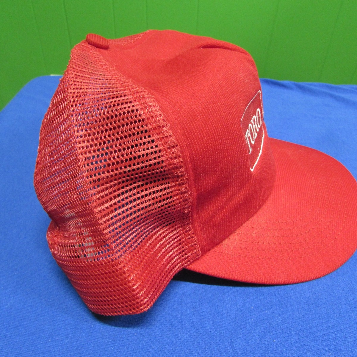 Casquette SNAPBACK Vintage Années 80 - Motif Toro Wheelhouse Ricks Tractor East Moline - Neuf