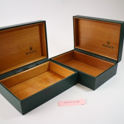 Rolex Uhrenbox Gehäuse 2 Box Set Herren Grün Vintage Original r80527008