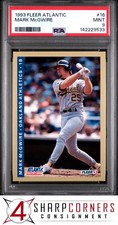 1993 FLEER ATLANTIC #16 MARK McGWIRE ATHLETICS POP 6 PSA 9