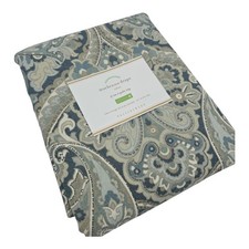 Pottery Barn Mackenna Curtain Panel 50x84 Dark Blue New