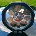 1776-2026 250 Years Anniversary Liberty SEMI-QUINCENTENNIAL 8 Coins In Display