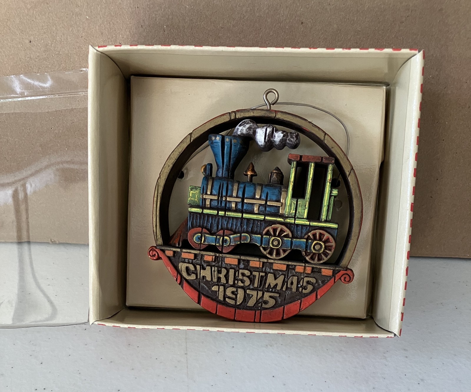 Christmas Train Hallmark  Ornament 1975!  Read! See Pictures For Condition!