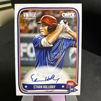 #ad 2024 ONYX VINTAGE ETHAN HOLLIDAY ON CARD RC AUTO #VA ETHO ROCKIES *MINT* $42.00