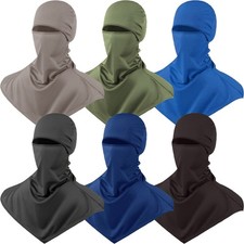 6 Pieces Balaclava Face Mask Cover Breathable Long Neck Covers for Men Women ...