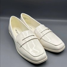 ON-34TH CHARLOTTEE PATENT LOAFER WOMEN'S FLAT SHOES COLOR BONE SIZE 6.5M NEW