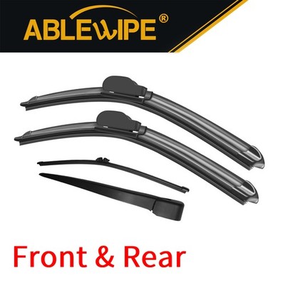 ABLEWIPE Front Rear Wiper Blade Arm Fit for BMW X5 2012-2007, 4pcs