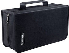 DVD Case, 128 Capacity CD/DVD Case Wallet Binder Storage Holder Booklet for Car