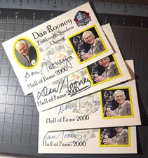 (1) DAN ROONEY Pittsburgh Steelers Autographed Custom Card  HOF UNIQUE L@@K