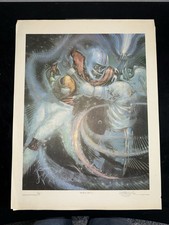 Michael R Whipple The Bolt Vs O.j. Signed Ap Artist Proof Print 1980 Fantasy