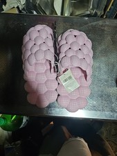 Bubble Slides Slippers Funny Non-slip Spa Slippers unisex Size L 9/10 Pink