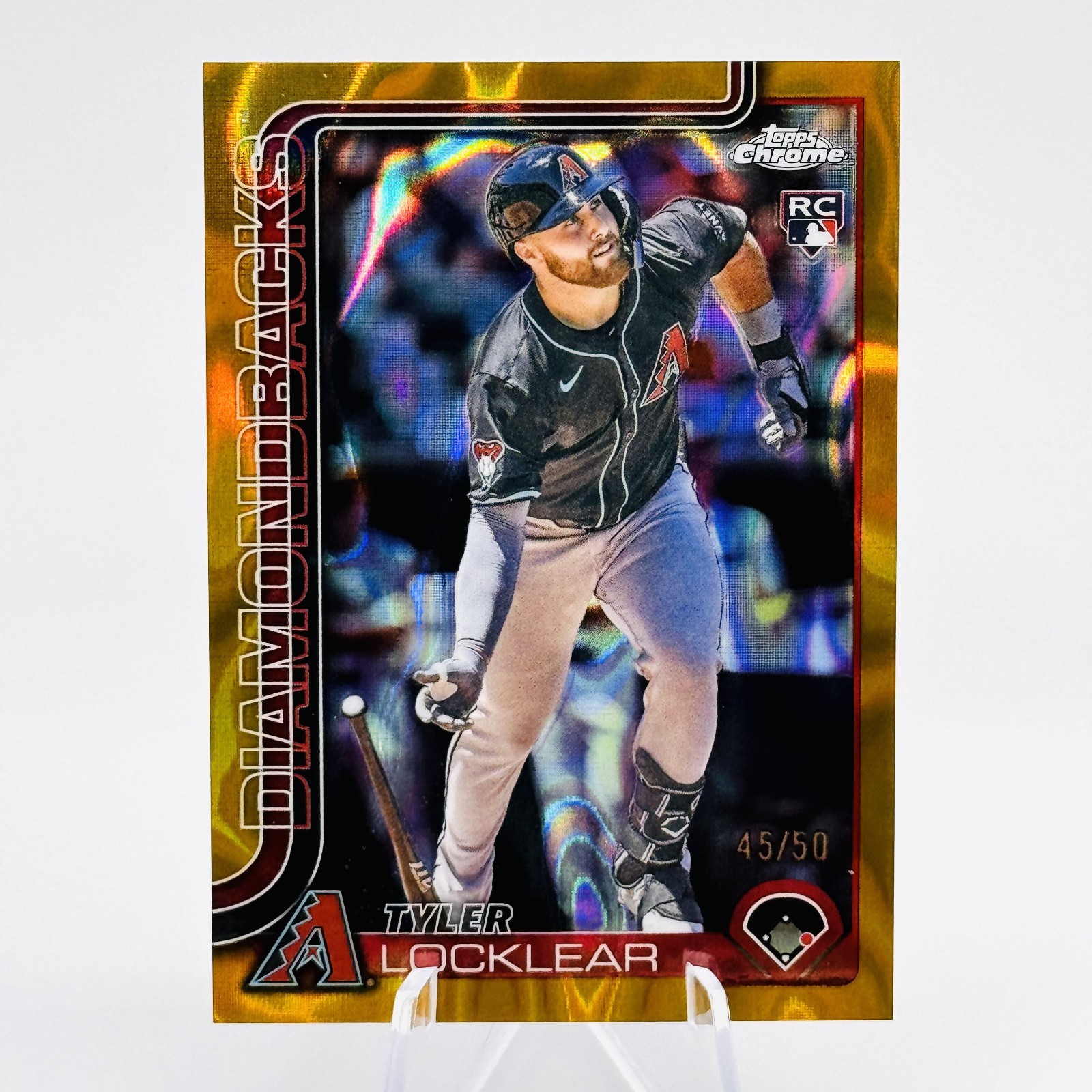 TYLER LOCKLEAR 2025 Topps Chrome Update Gold Lava Refractor /50 #USC80 (RC)