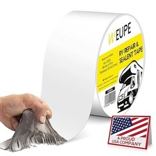 Sealant Tape, White, 4 Inch x 50 Feet, Roof Patch Repair Tape,4in x 50ft - White