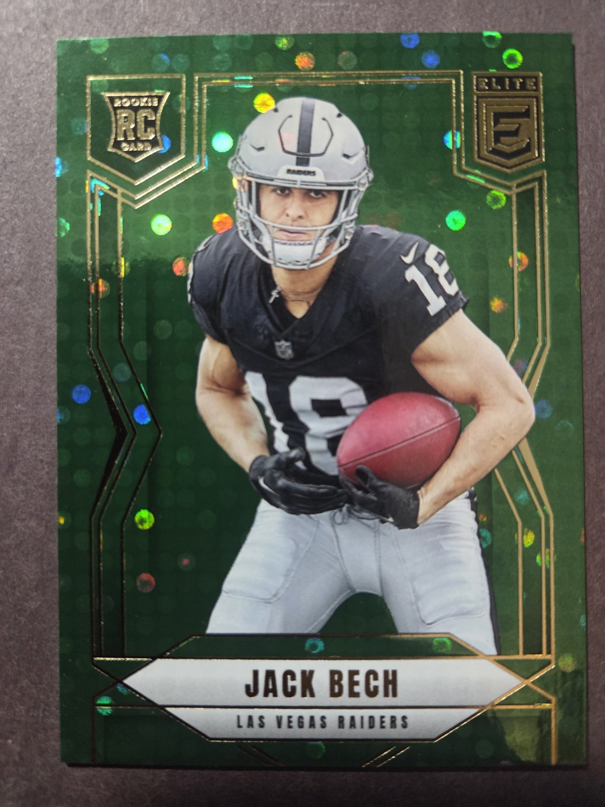 2025 Panini Donruss Elite - Rookies Jack Bech #177 Green Disco (RC)