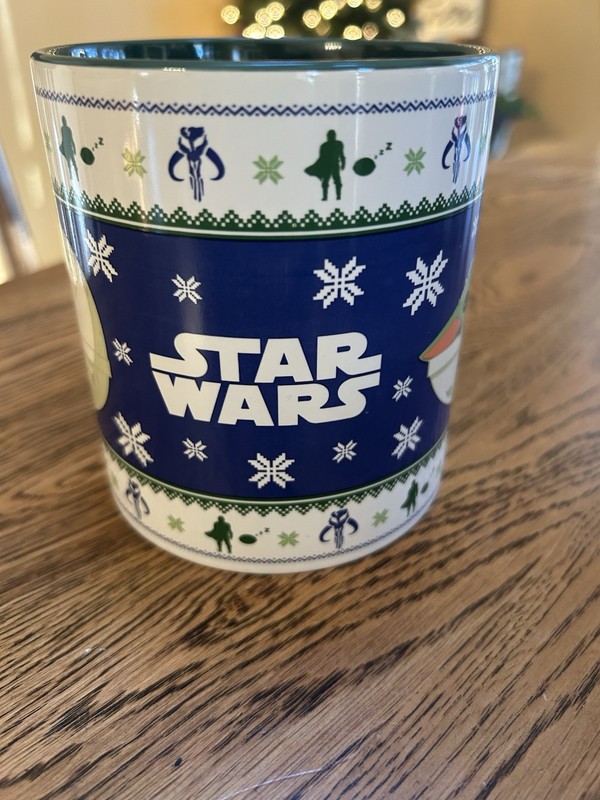 Star Wars Christmas Mug Silver Buffalo Mandalorian Grogu Christmas Sweater