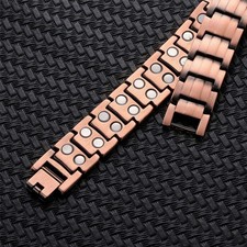 Men's Bracelet Magnetic Therapy Arthritis Pain Relief Pure Solid Copper Bangle