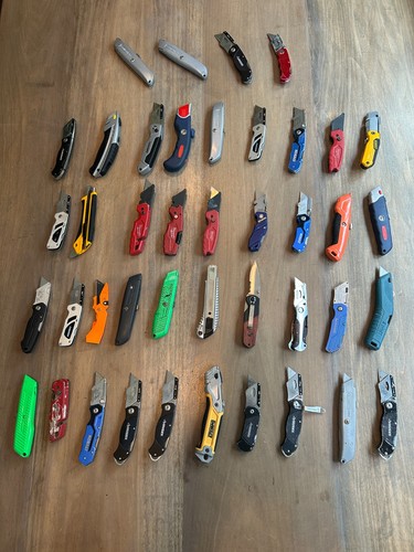 LOT of 44 BOX cutters Knives Various Brands Conditions 12 lbs E101 | eBay