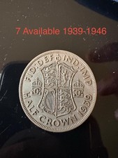 1939 George VI Half-Crown Silver Coin Fine Collectable Grade